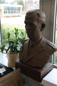 Bust of George C. Marshall in GCM main office - Mar 2016