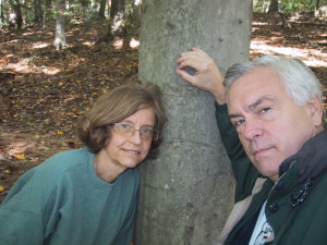 Chuck and Linda at "their tree" 50 years later, Oct 2010