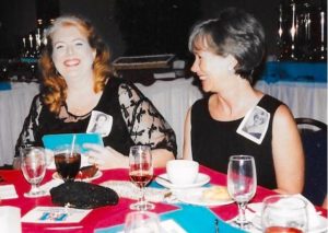 Diana Johnson and Tina Johncox Dean ('65) at the GCM 2000 combined reunion