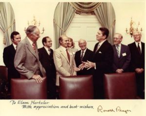 Dr. Hertzler with Ronald Reagan