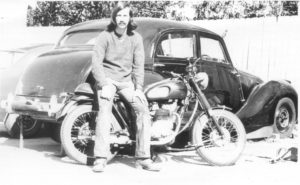 Me shortly after arrival in Australia, 1971 living in Mosman and starting my car and bike collection